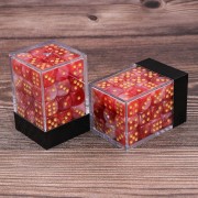 (Red+White) 12mm D6 pips dice